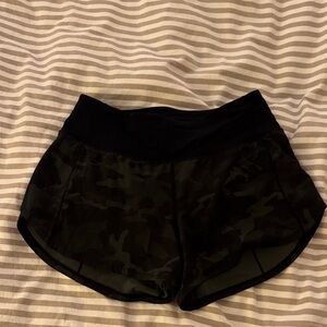 lululemon athletica Black Camouflage Athletic Shorts